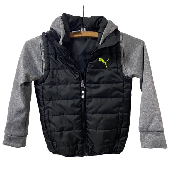 Little boys’ hooded coat by Puma, size small - Picture 1 of 6